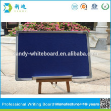 blue fabric display board with push pin